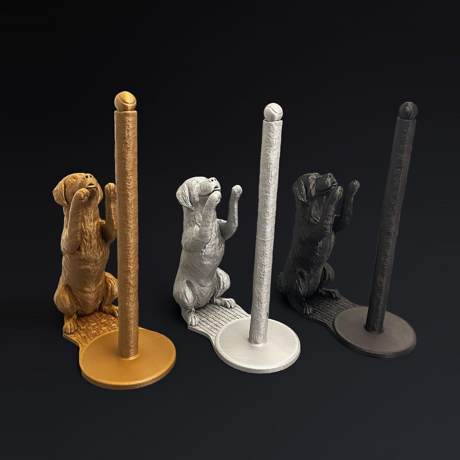 Держатель для бумажных полотенец «Животные» Отдельно стоящий One Size чёрный